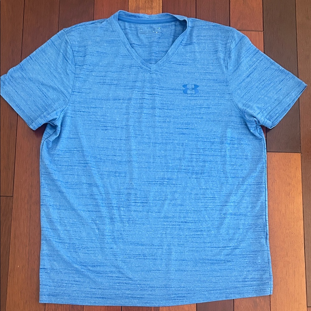 Under Armour Men's Heathered Blue Tee